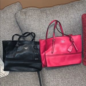 Comes with both Guess handbags